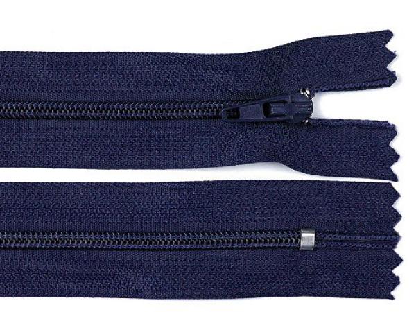 Reißverschluss Spirale 3 mm Länge 25 cm pinlock Dunkelblau